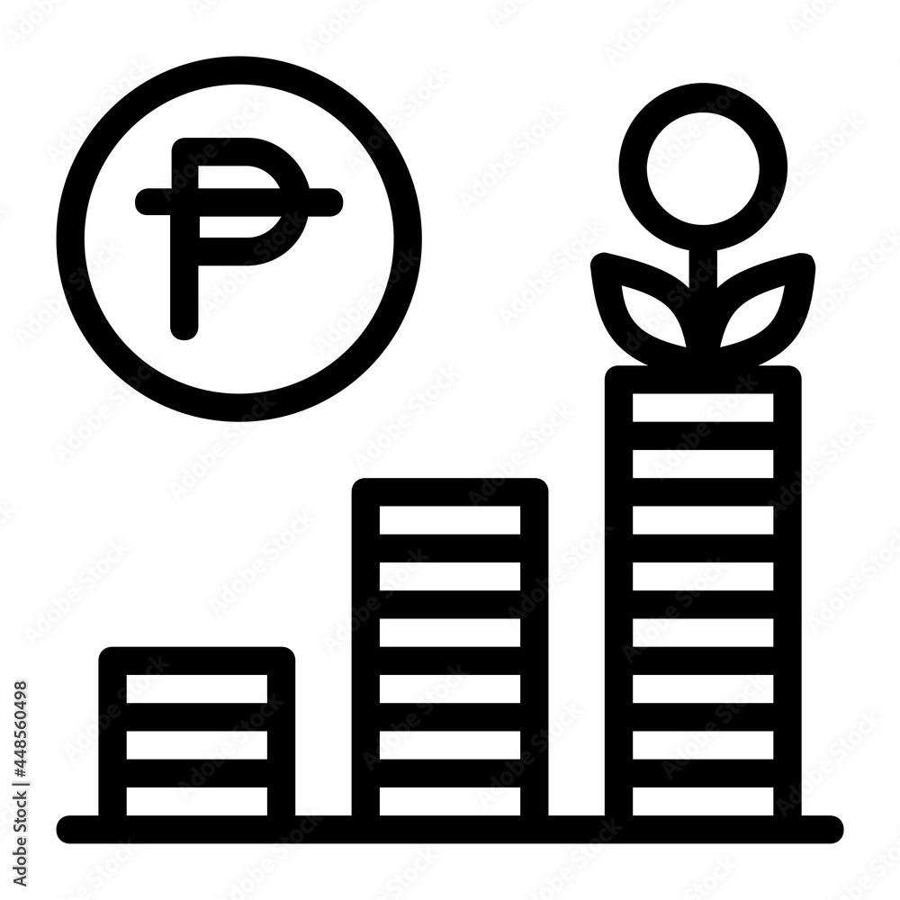 Investment Growth in Philippine Peso Icon Investment Growth in Philippine Peso Icon