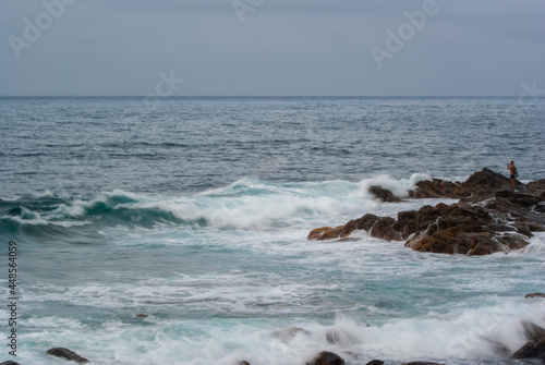 fisherman on the north coast of gran canaria