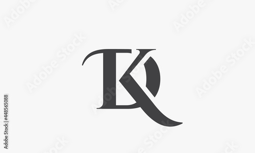 letter DK or KD logo concept isolated on white background.