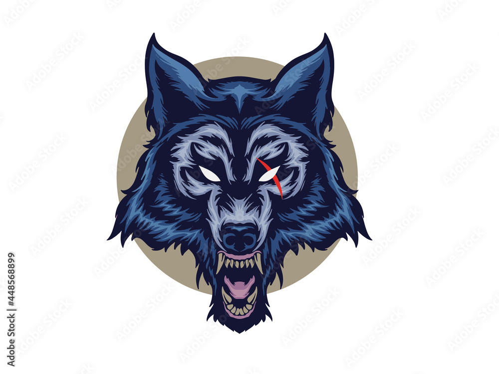 wolf head illustration wolf head illustration