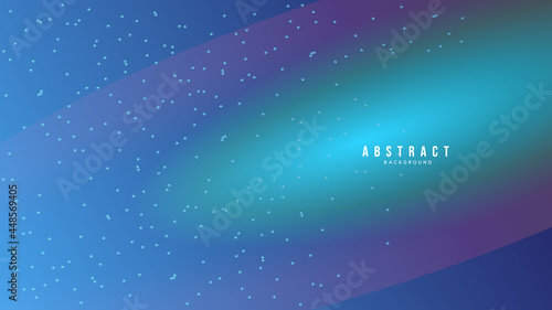 Abstract Colorful geometric background ,starry sky and northern lights , Modern background design for presentation design , illustration Vector EPS 10