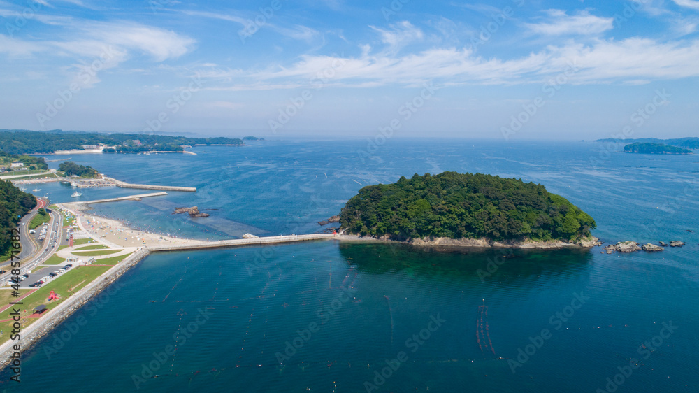 Fototapeta premium 《宮城県》南三陸：志津川湾