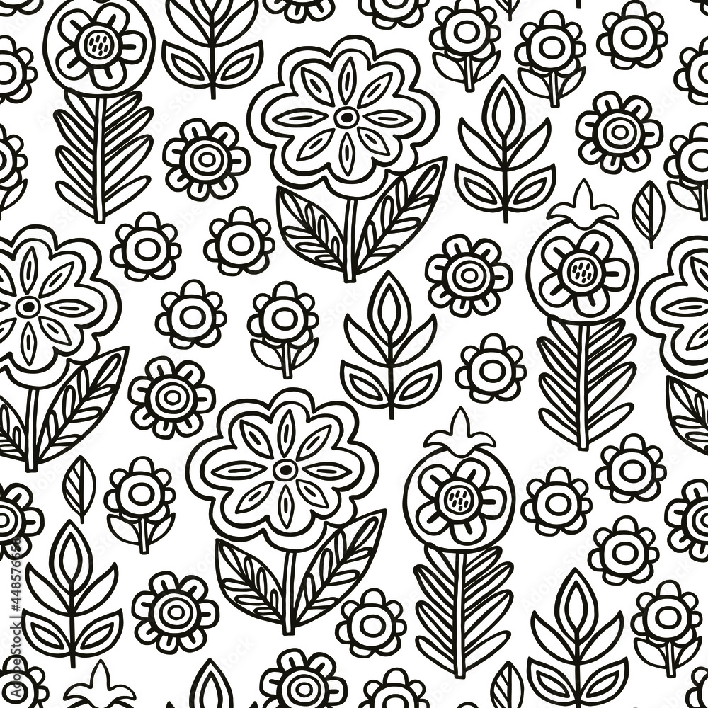 seamless pattern with flowers seamless pattern with flowers