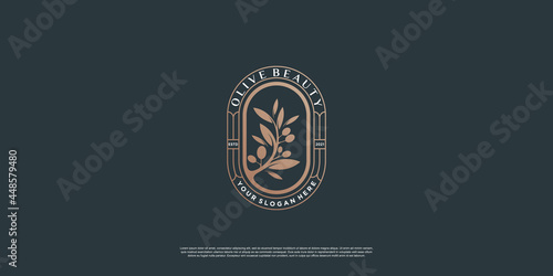 Olive logo template with creative element style Premium Vector part 1