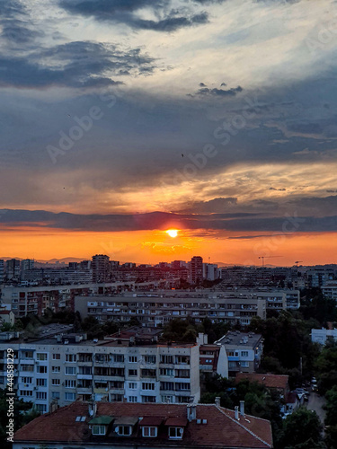 sunset over the city © Marin