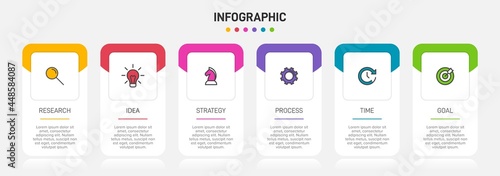 Infographic design with icons and 5 options or steps. Thin line vector. Infographics business concept. Can be used for info graphics, flow charts, presentations, web sites, banners, printed materials.