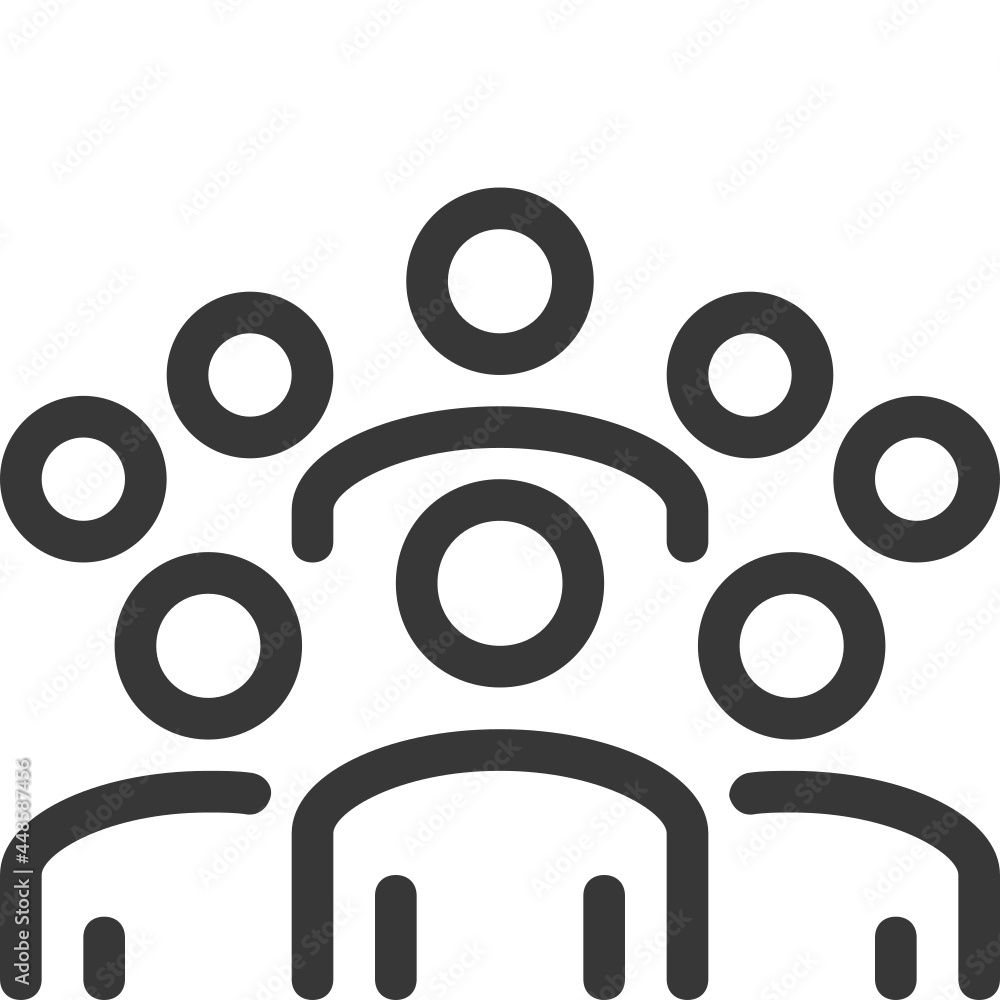 Group line icon