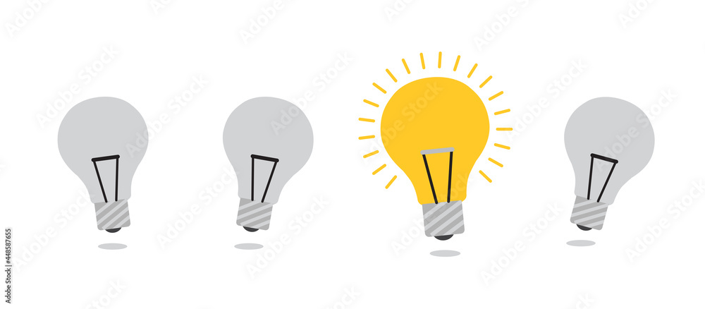 lightbulb idea icon, vector illustration lightbulb idea icon, vector illustration