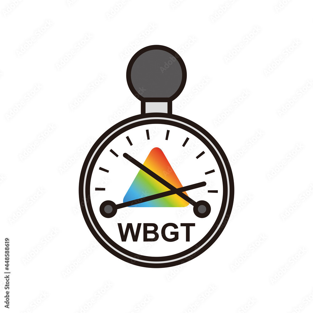 シンプル イラスト 熱中症指数計のベクターイラスト Stock Vector Adobe Stock