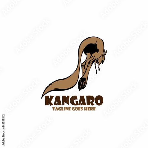 kangaro design animal logo vector