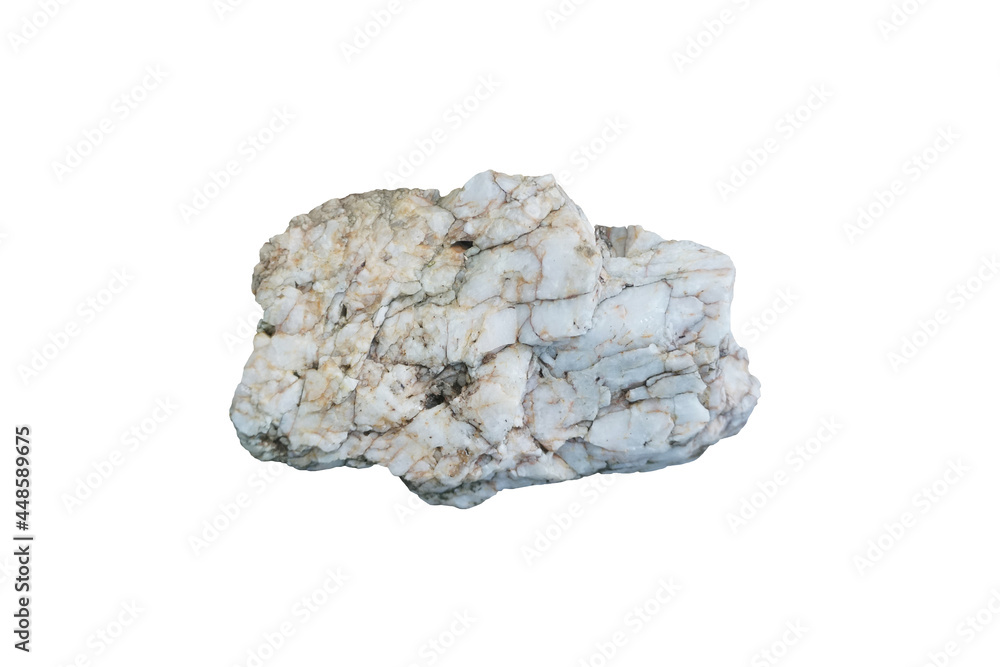Raw white quartz rock stone isolated on white background. Quartz grows in primarily in pegmatites. Raw white quartz rock stone isolated on white background. Quartz grows in primarily in pegmatites.