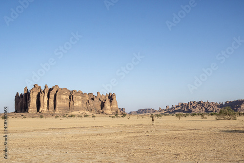 Abstract Rock formation at plateau Ennedi, Chad, Africa