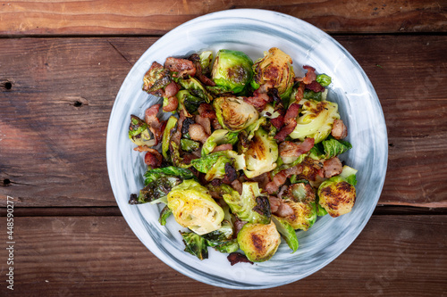 Grilled Brussel Sprouts with Bacon