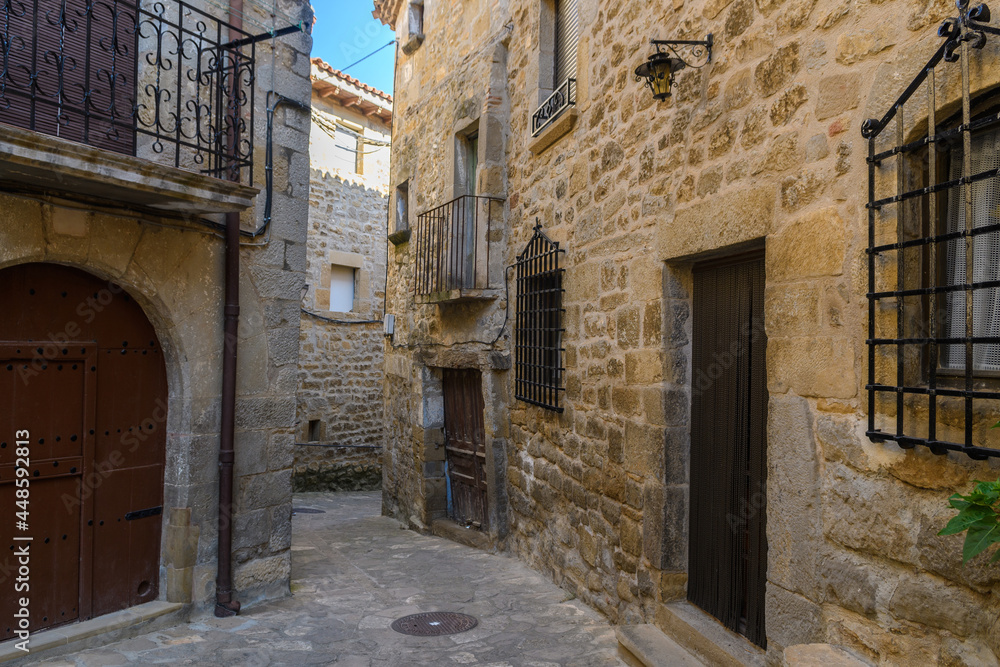 street of sos del rey catolico medieval town, Spain