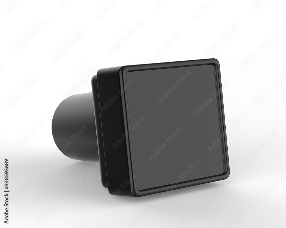 Blank plastic kids stamper toy template, 3d render illustration. Blank plastic kids stamper toy template, 3d render illustration.