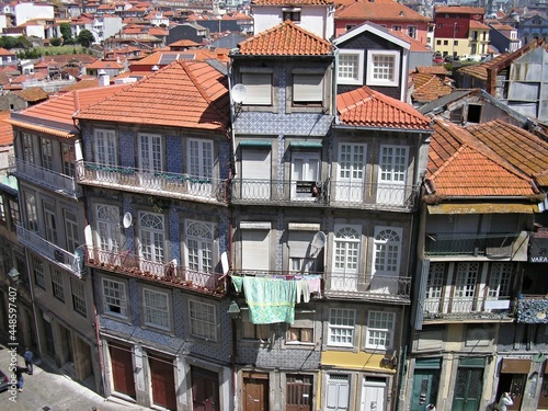 Historic facades in Porto - Portugal 