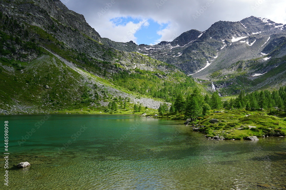 Alps green lake