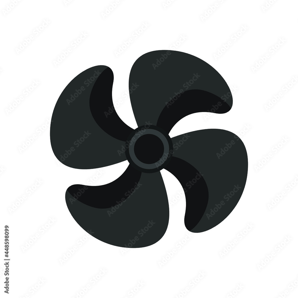fan icon vector isolated on white background, Fan icon design illustration. fan icon vector isolated on white background, Fan icon design illustration.