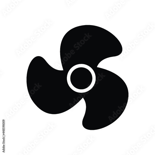 fan icon vector isolated on white background, Fan icon design illustration.