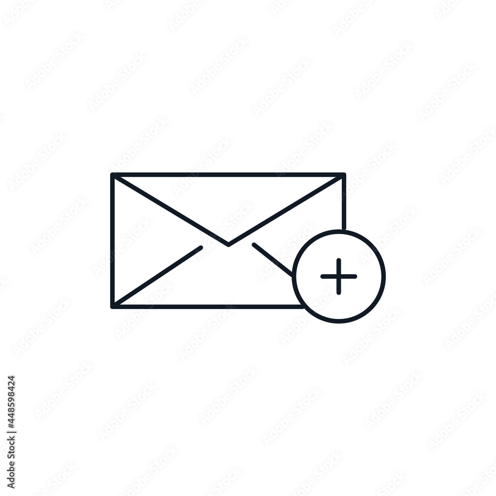 Mail thin line icon stock illustration. Simple Set of Email Line Icons. Message Mail thin line icon stock illustration. Simple Set of Email Line Icons. Message