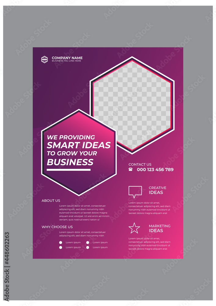 Creative corporate business flyer design template Creative corporate business flyer design template