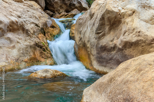 Small waterfall in Goynuk canyon in Antalya province  Turkey