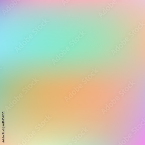 Rainbow unicorn holographic background. Vector