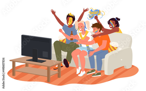 Lover characters standing, hugging and smiling, cooking food, sleeping in bedroom isolated on white. Couple people spend happy time together at home, harmony and love set vector illustration