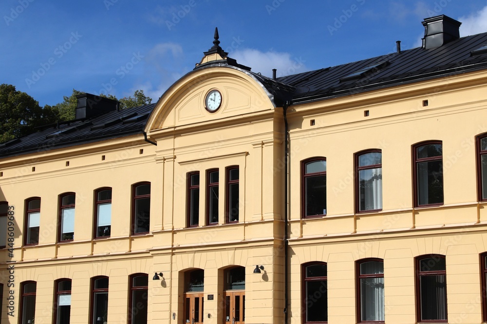 High school building in Sweden