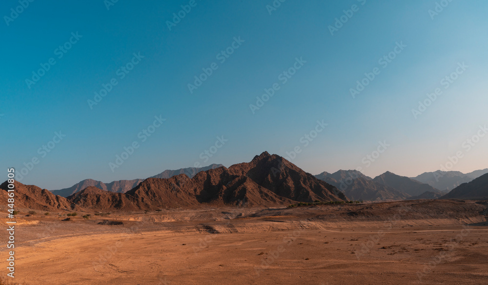 Naklejka premium Fujairah Dam beautiful landscape view