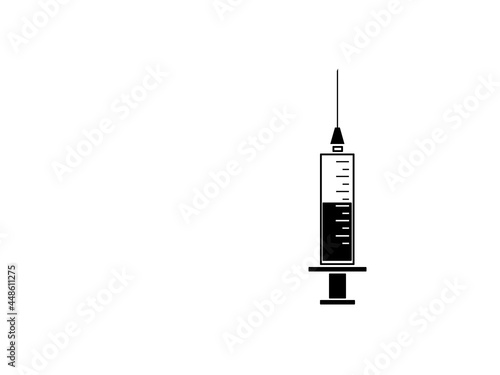 Syringe with a vaccine against viral diseases. Vaccine covid-19.
Pros and cons of vaccination photo