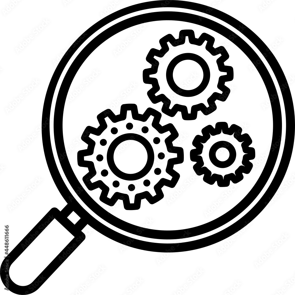 Analyze icon. Business concept icon style Analyze icon. Business concept icon style