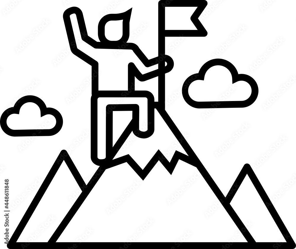 Success achievement icon. Business concept icon style Success achievement icon. Business concept icon style