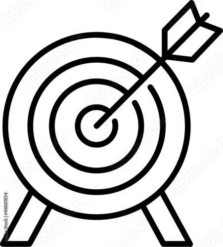 Target arrow goal icon. Business concept icon style