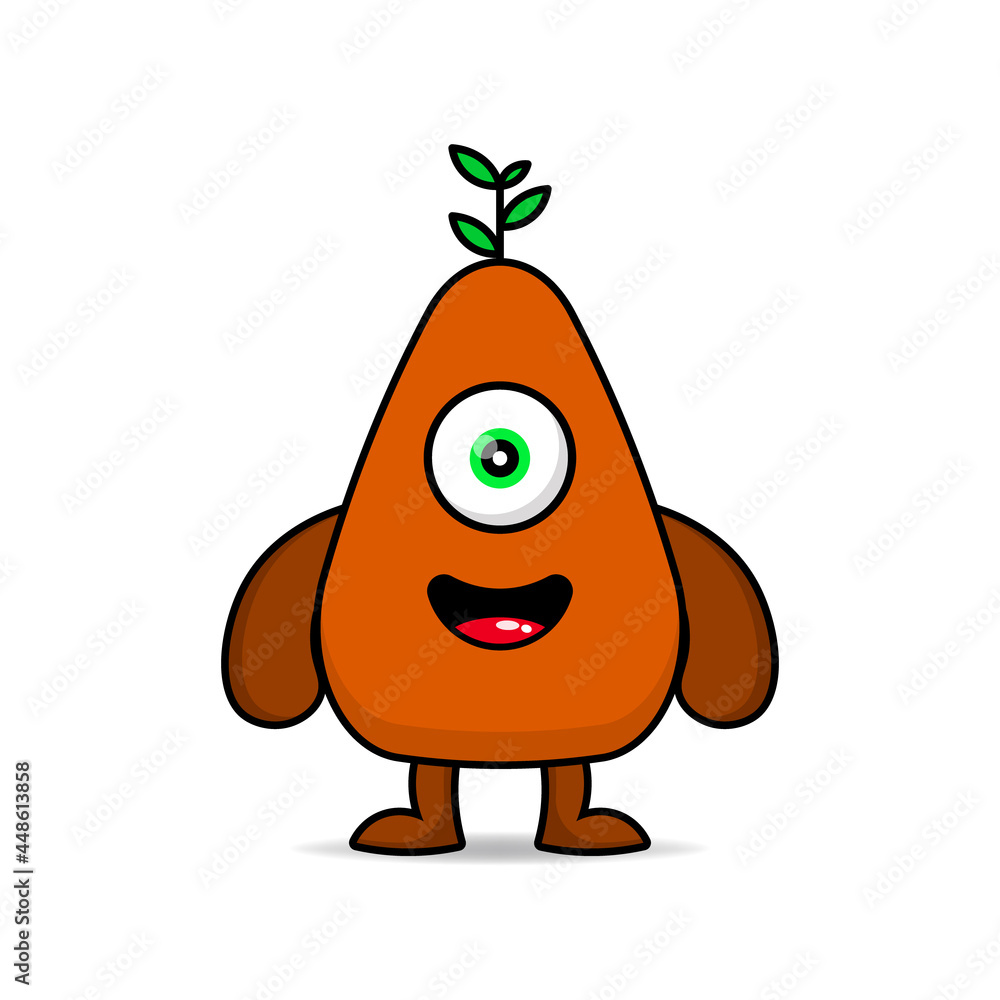 Obraz premium Cute vector monster design. Design for print, decoration, t-shirt, illustration, or sticker