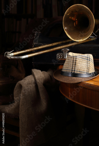 Props for a musician in a retro style