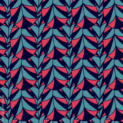 Wavy geometrical pattern. Modern linen design. Retro seamless pattern. Can be used for wallpaper, textile, fabric, wrapping.