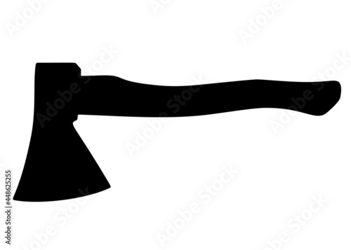 Large tool ax. Vector image.