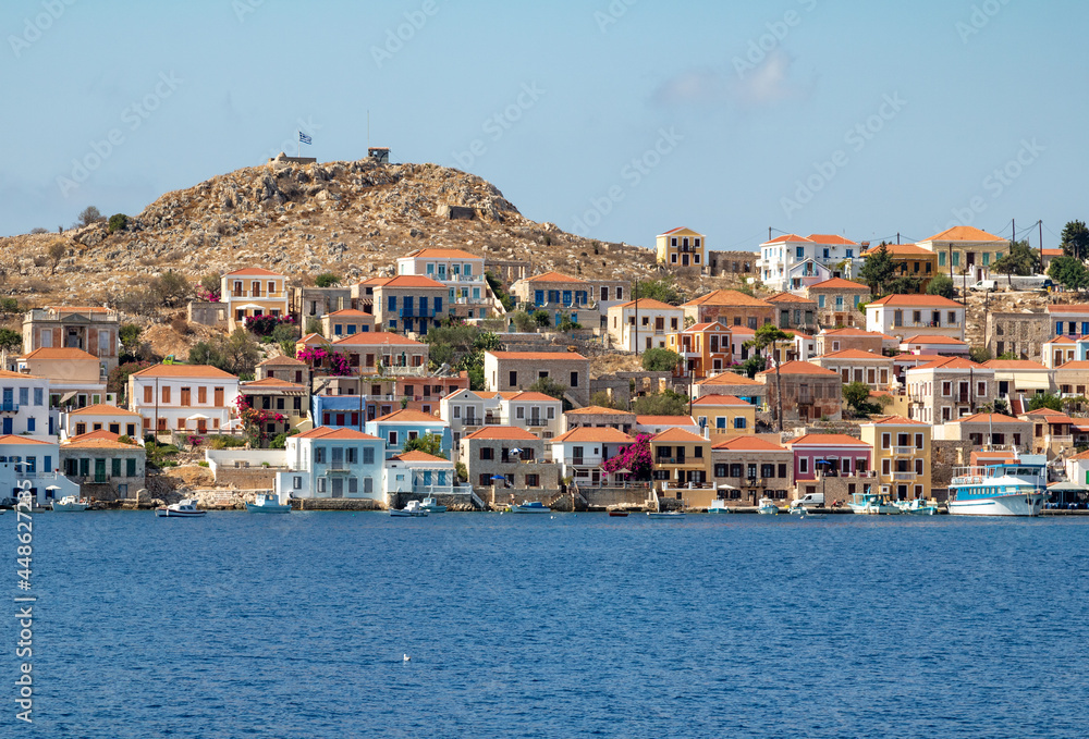 Chalki Island, one of the Dodecanese islands of Greece, close to Rhodes.