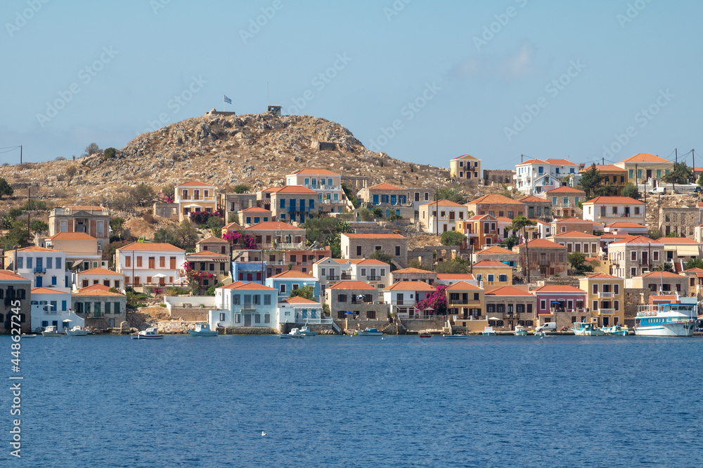 Chalki Island, one of the Dodecanese islands of Greece, close to Rhodes.