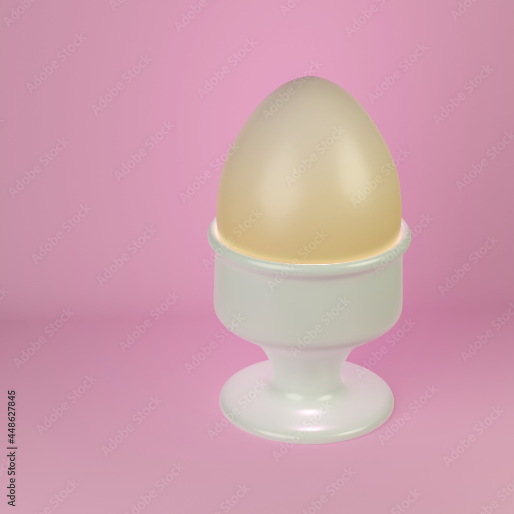 3D image of eggs on a stand pink background. 3d illustration 3D image of eggs on a stand pink background. 3d illustration