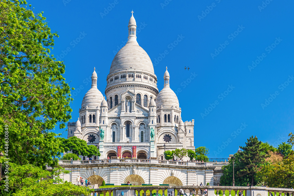 The Sacre-Coeur Cathedral in Paris, France