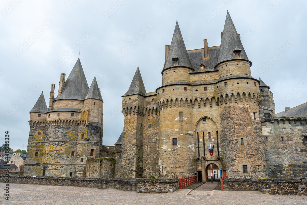 Medieval castle of Vitre. Ille-et-Vilaine department, Brittany region, France