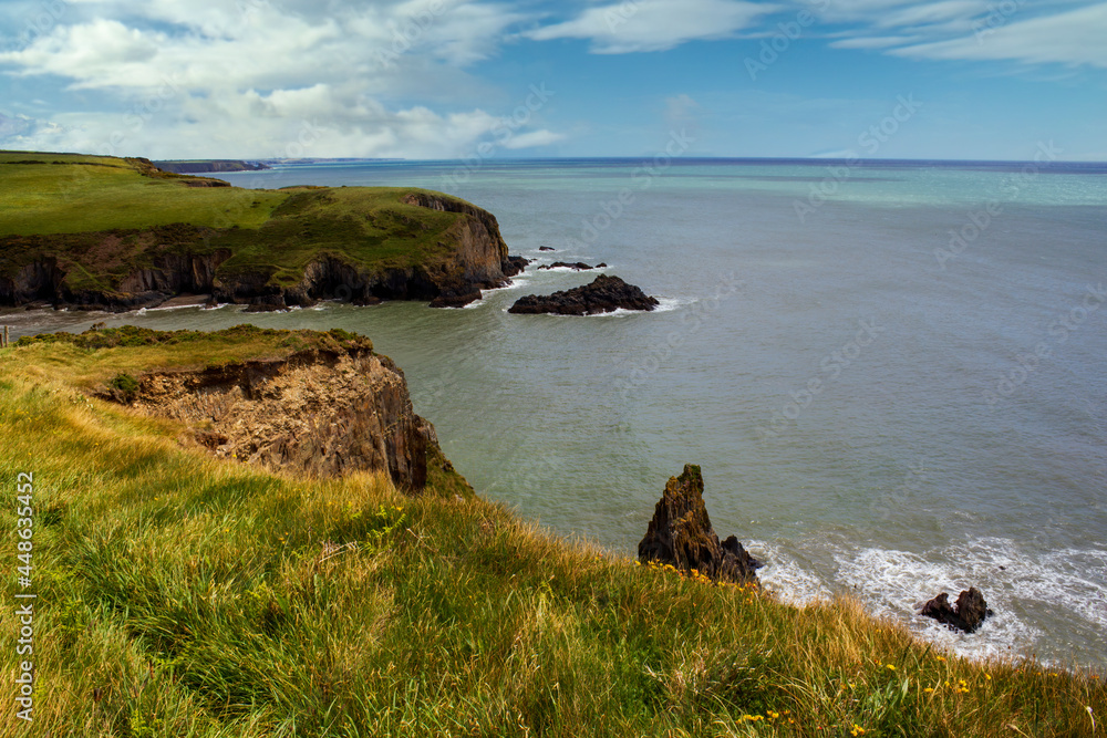 Fototapeta premium Cliffs guarding entrance ot the cove