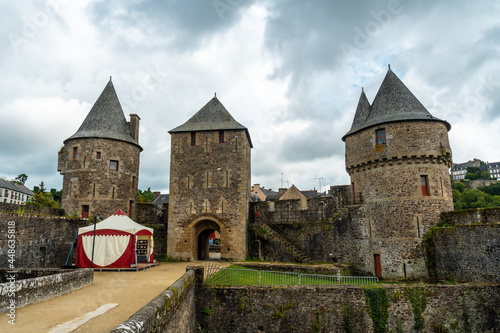 Medieval castle of Fougeres. Brittany region  Ille et Vilaine department  France