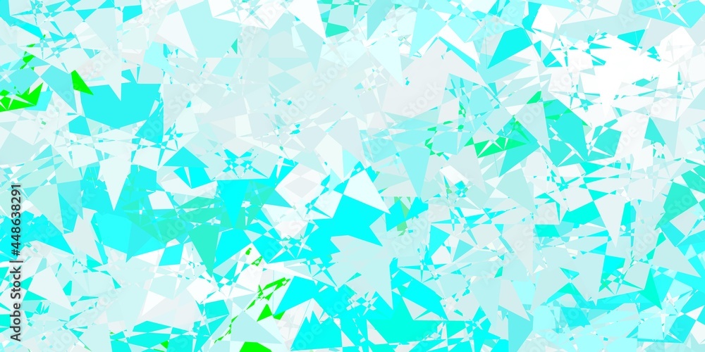Light Blue, Green vector background with polygonal forms. Light Blue, Green vector background with polygonal forms.
