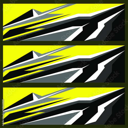 Racing car wrap. Abstract strip for racing car wrap, sticker, and decal.