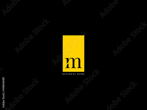 Letter M logo, small letter m m&m logo Icon Vector For Business