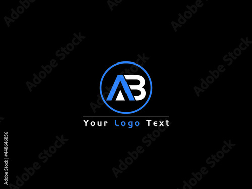 Letter AB Logo, Creative ab a&b Logo Icon Vector Stock