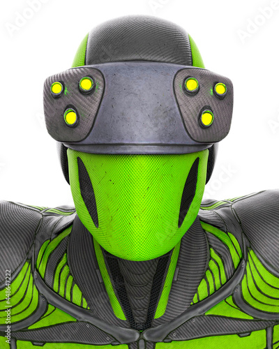 super hero in a exosuit id profile picture photo